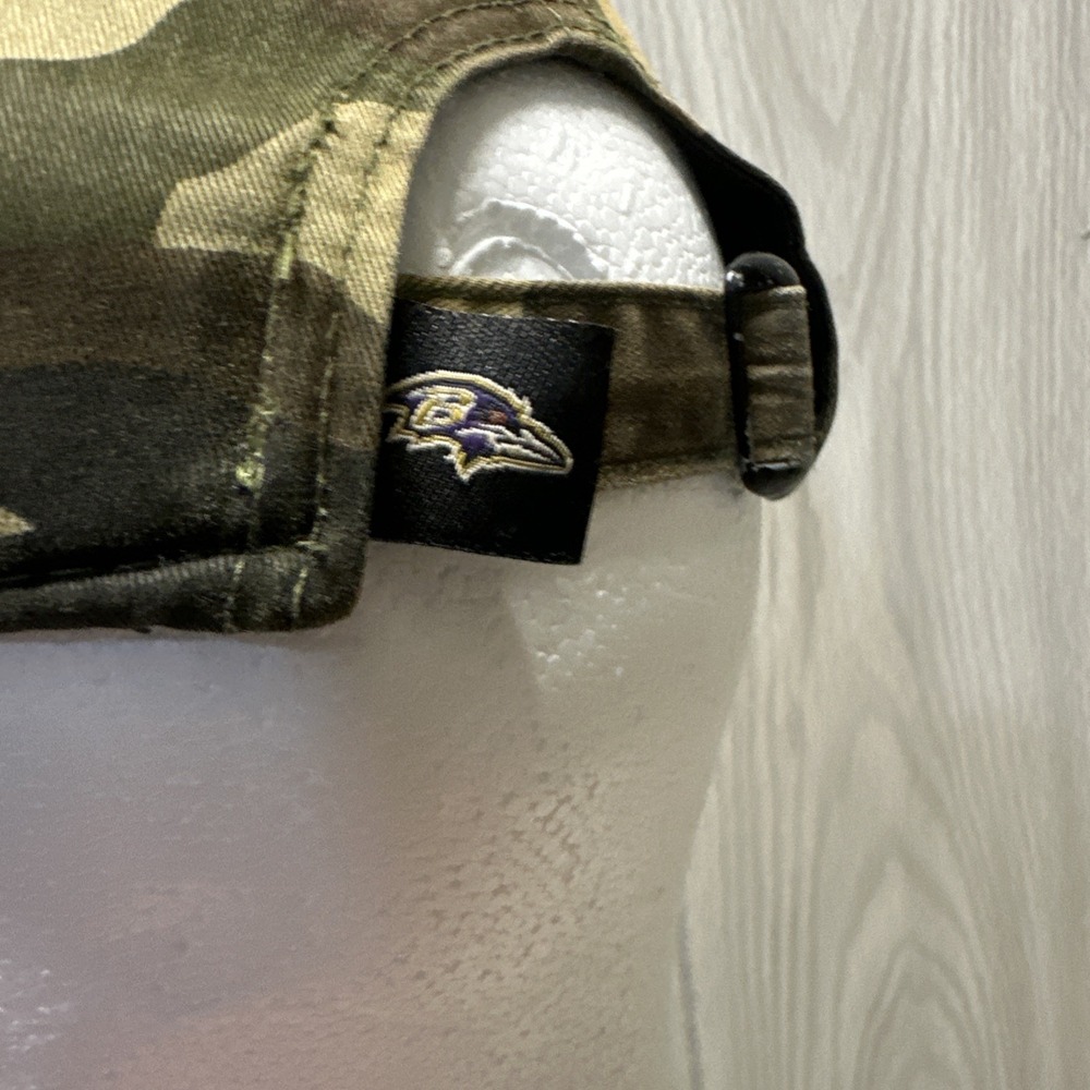 NFL Ravens Youth Camo Baltimore Ravens Camouflage Baseball Hat National Football - Picture 5 of 8